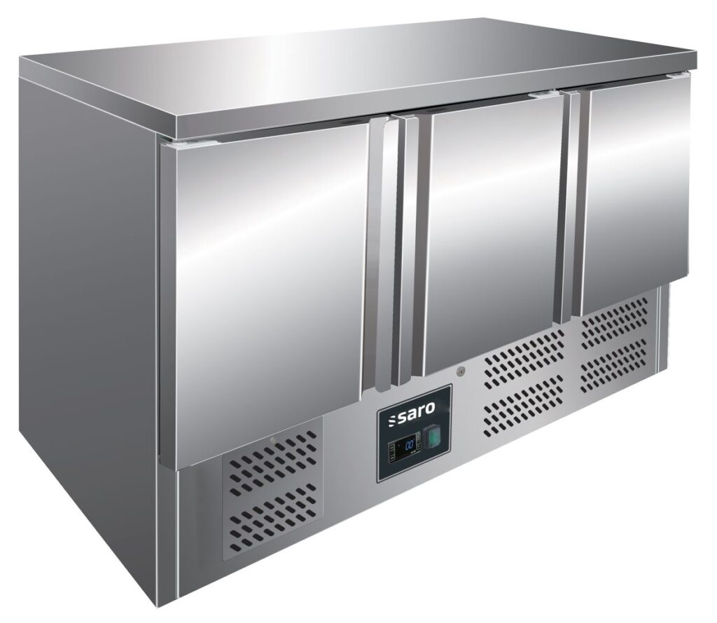 SARO Koelwerkbank met 3 deuren model VIVIA S 903 S/S TOP