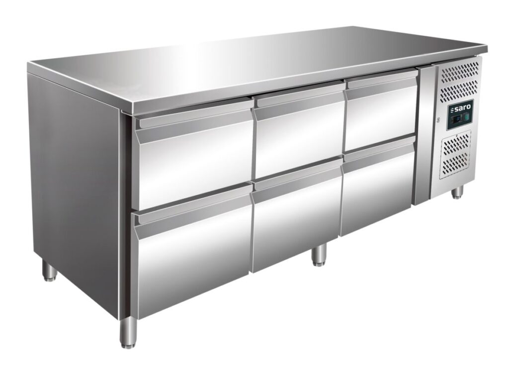 SARO Koelwerkbank met 3x ladenset van 2 model KYLJA 3160 TN
