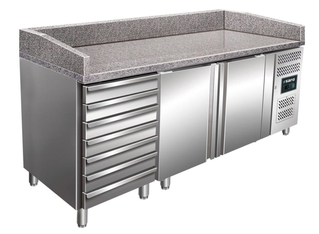 SARO Pizzawerkbank met laden model MARGA PZ 2610 TN