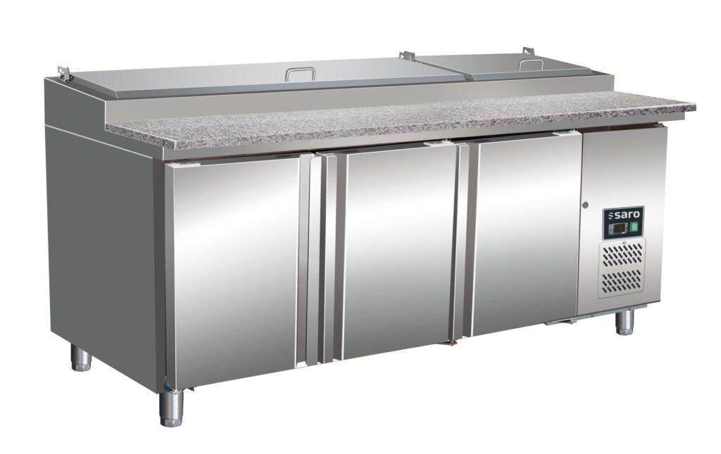 SARO Voorbereidingstafel met granieten werkblad - 1/3 GN model SH 2000