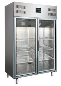 SARO Professionele koelkast met glasdeuren - 2/1 GN model GN 1200 TNG