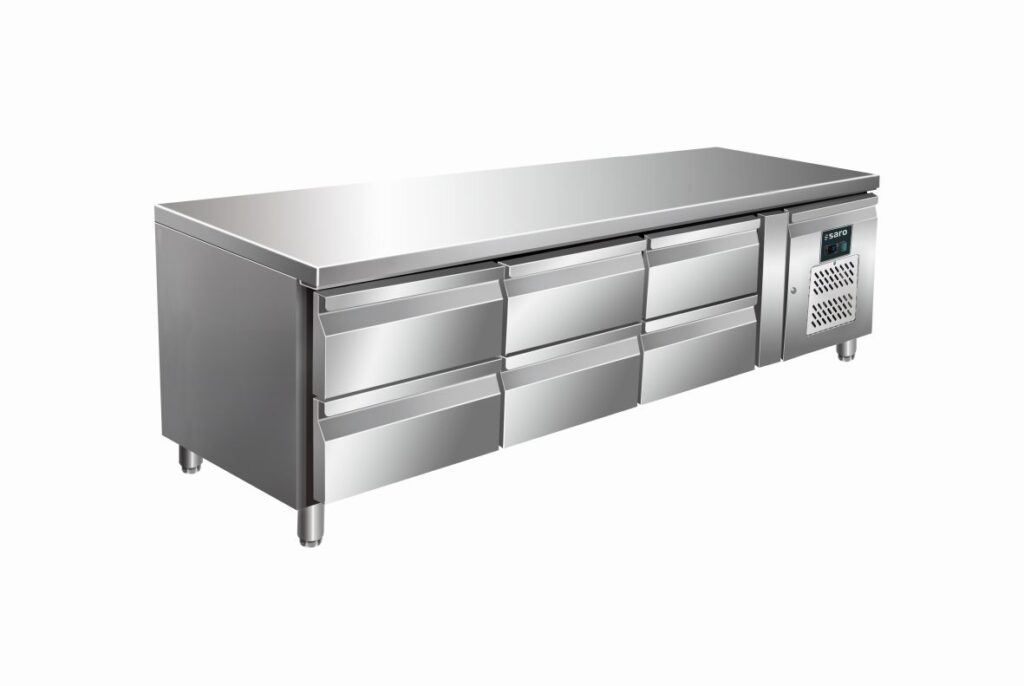 SARO Onderbouwkoelwerkbank, 3x2 laden model UGN 3160 TN