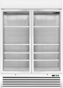 SARO Vrieskast met ventilatiekoeling - 2 glasdeuren model D 920