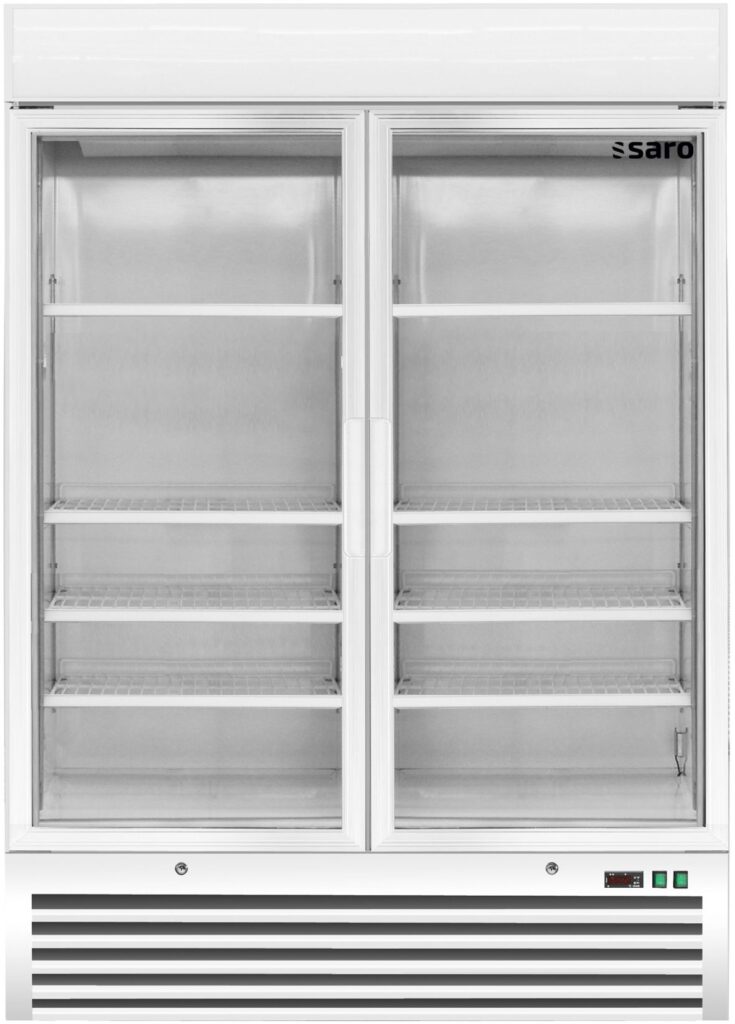 SARO Vrieskast met ventilatiekoeling - 2 glasdeuren model D 920
