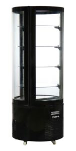 SARO Gebaksvitrine, zwart model ALESSIA