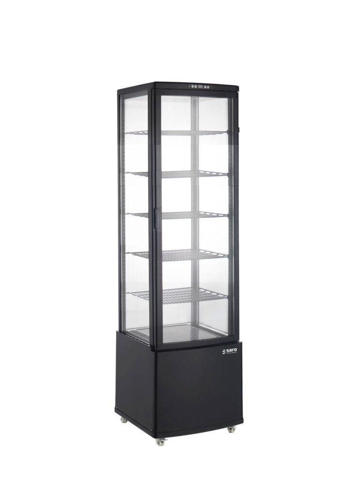 SARO Vitrine, zwart model LEO AV