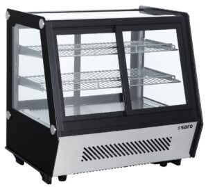 SARO Gekoelde opzetvitrine met schuifdeuren voor en achter model SELF 165K