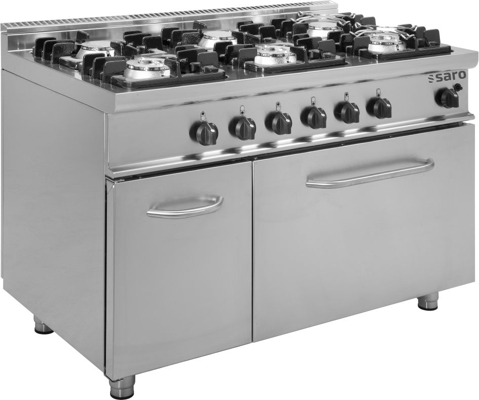 SARO Gasfornuis met gasoven model E7/KUPG6LN