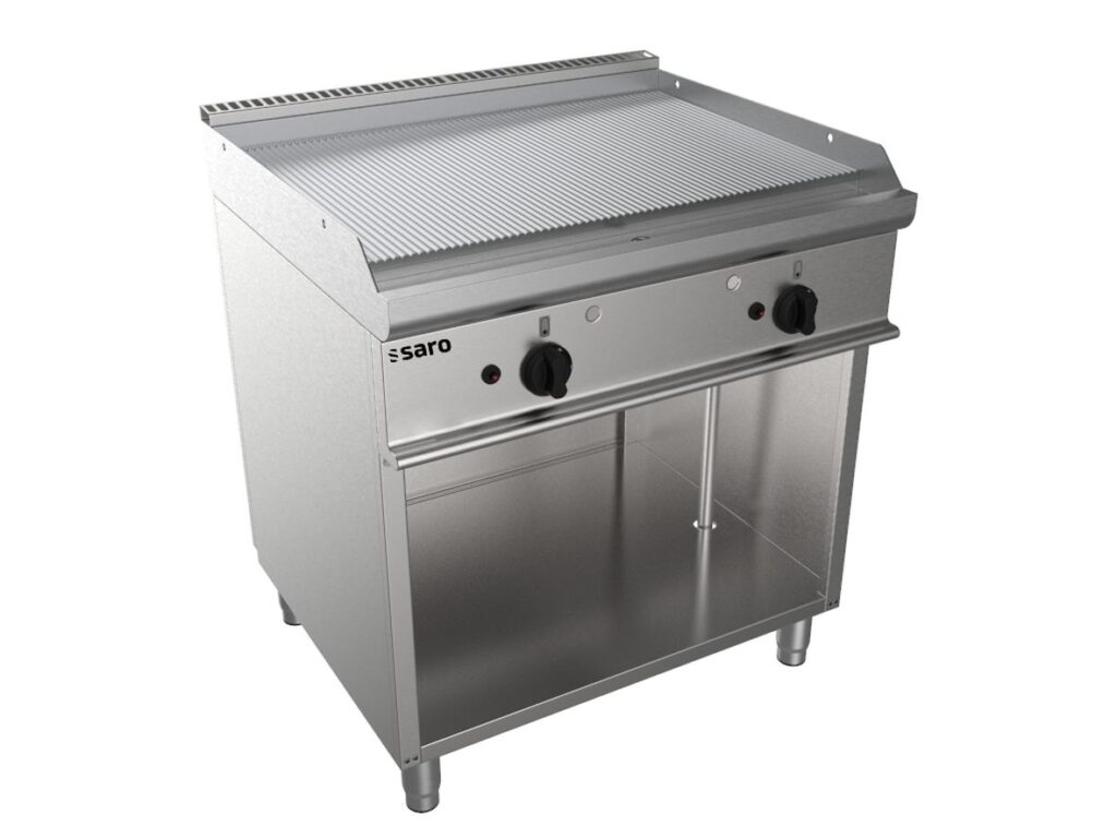 SARO Gasbakplaat met open onderstel model E7/KTG2BAR