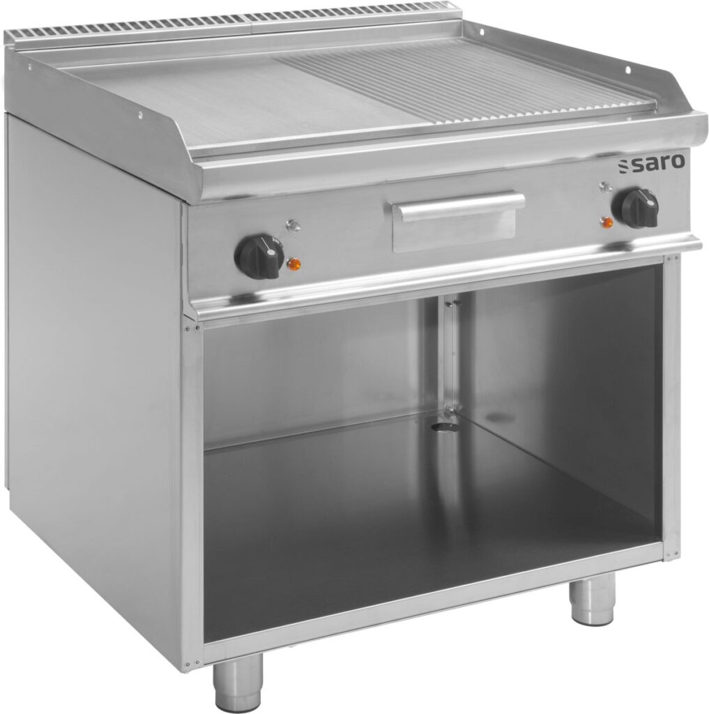 SARO Elektrische bakplaat met open onderstel model E7/KTE2BAM