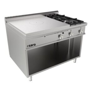 SARO Kookplaatfornuis op open onderstel + 2 branders LQ model LQ / TPG6BA