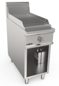 SARO Elektrische bakplaat met open onderstel model LQ / FTE2BAR