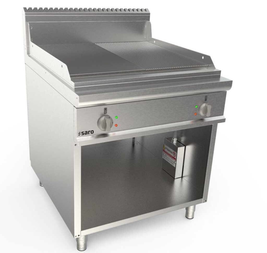 SARO Elektrische bakplaat met open onderstel model LQ / FTG4BAM
