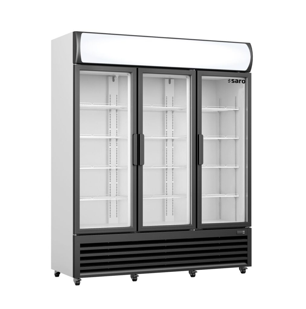 SARO Koelkast met glasdeur en lichtkap model GTK 1065