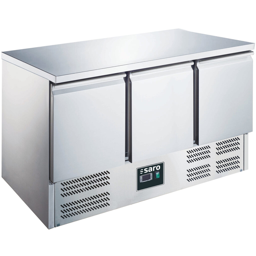 SARO Koelwerkbank met 3 deuren model ES 903 S/S TOP
