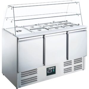 SARO Saladette met glazen opzet model ES 903 G