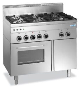 SARO Gasfornuis met gasoven, 6 branders, 600-lijn model G6SFA6