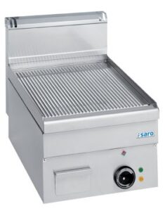 SARO Elektrische grillplaat geribbeld, tafelmodel 400x600 model EFT46R