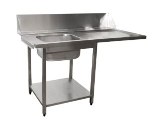 SARO Aanvoertafel voor vaatwasmachine links, 1 bak, 1600 mm
